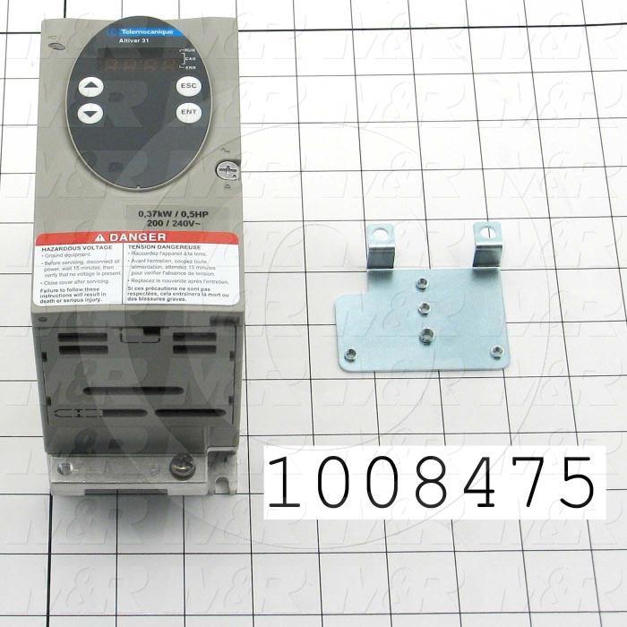 AC Drive, Altivar31 Series, 0.37KW (1/2HP), 208-230VAC, 1 Phase