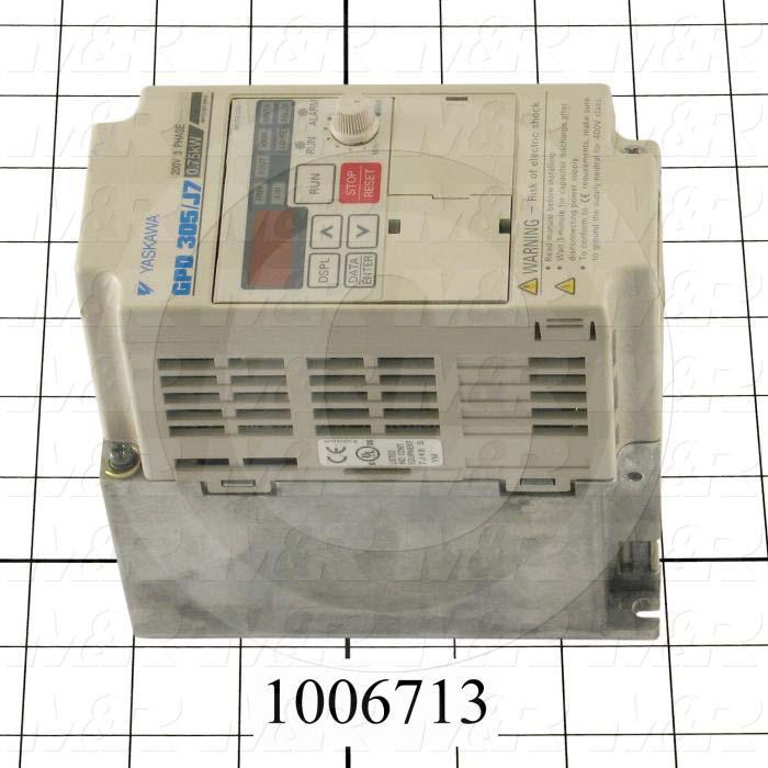AC Drive, CIMR-J7 Series, 0.75KW (1HP), 208-230VAC