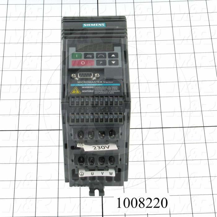 AC Drive, Micro Master Servo, FR-S510WE Series, 0.37KW (1/2HP), 208-230VAC