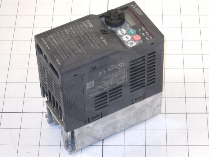 AC Drive, VFD, D700 Series, 0.37KW (1/2HP), 110VAC, 1 Phase, 230VAC Output, 3 Phase