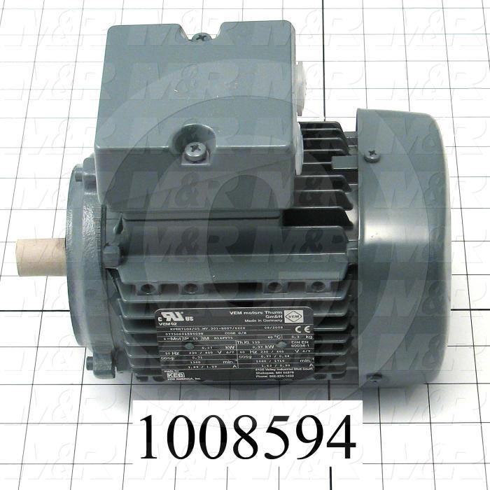 AC Motor, 0.6HP, 230/460VAC, 3 Phase