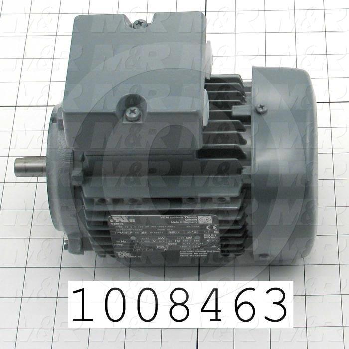 AC Motor, 1/2HP, 1750 RPM, 208-230/460VAC, 60Hz