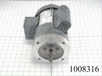 AC Motor, 1/2HP, 56C Frame, 110/220VAC, 1 Phase, 50Hz