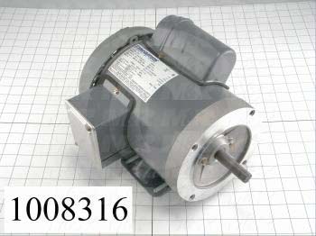 AC Motor, 1/2HP, 56C Frame, 110/220VAC, 1 Phase, 50Hz