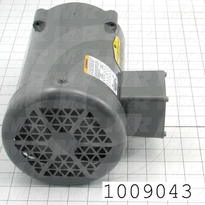 AC Motor, 1/2HP, 56C Frame, 1725 RPM, 230/460VAC, 3 Phase, 60Hz