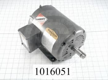 AC Motor, 1HP, 143T Frame, 1725 RPM, 208-230/460VAC, 3 Phase