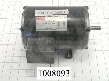 AC Motor, 1HP, 56 Frame, 3450 RPM, 208-230/460VAC, 3 Phase