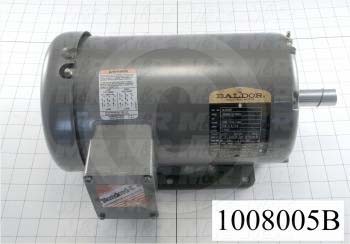 AC Motor, 2HP, 145T Frame, 208-230/460VAC, 3 Phase, 60Hz