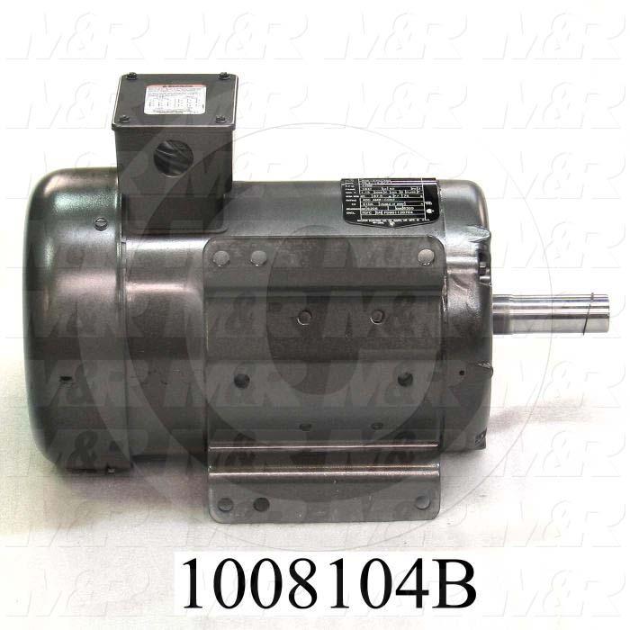 AC Motor, 5HP, 1700 RPM, 208-230/460VAC