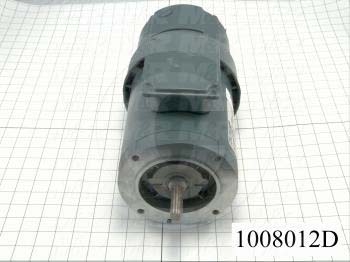 AC Motor, With Brake, 3/4HP, 56 Frame, 1800 RPM, 208-230/460VAC, 3 Phase, 60Hz