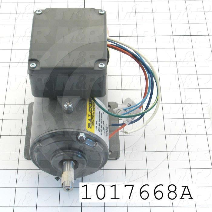 AC Motor, With DC Brake, 0.2KW, 208-230VAC, 3 Phase, 50/60Hz, 4 Poles