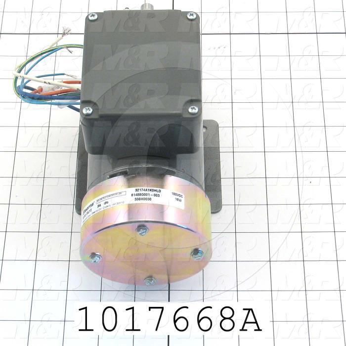 AC Motor, With DC Brake, 0.2KW, 208-230VAC, 3 Phase, 50/60Hz, 4 Poles