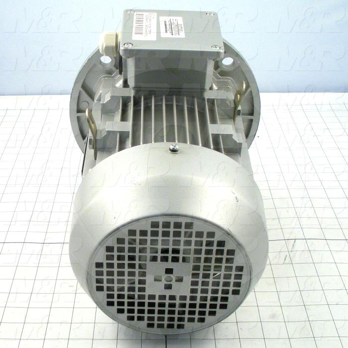 AC Motor, With DC Brake, 3HP, 1725 RPM, 230VAC, 3 Phase, 95VDC Brake Coil Voltage