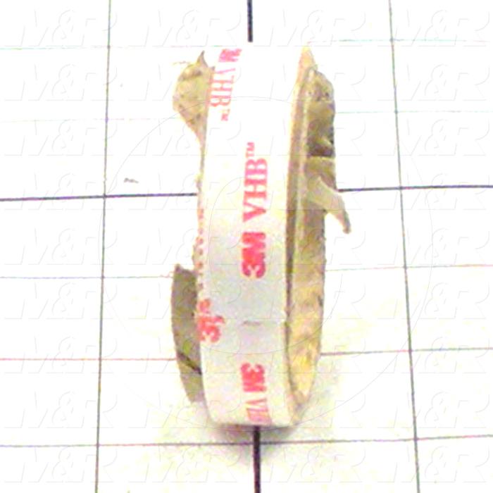 Adhesives & Seals, Adhesive Transfer Tape, 0.50" Width, Adhesive On Both Sides., Clear Color