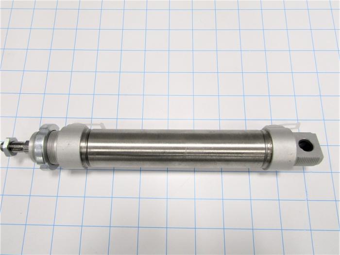 Air Cylinders, Double Acting Type, Standard ISO, M10 x 1.25 Rod Thread, Double Acting Single Rod Model, 32 mm Bore, 125 mm Stroke, Pneumatic end-position Cushion