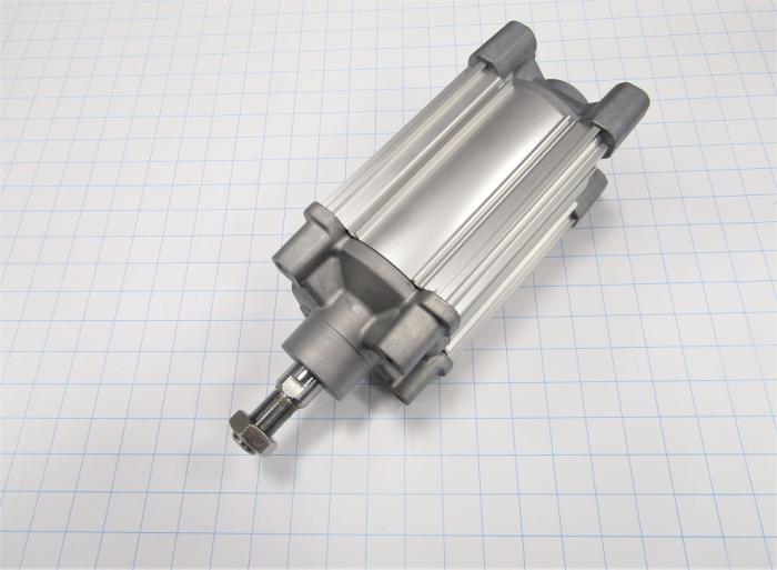 Air Cylinders, Double Acting Type, Standard ISO, M20 x 1.5 Rod Thread, Double Acting Single Rod Model, 100 mm Bore, 90 mm Stroke, Pneumatic end-position Cushion