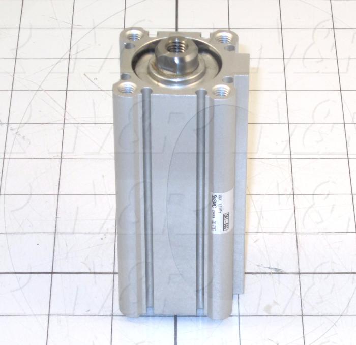 Air Cylinders, Double Rod Type, 32 mm Bore, 75 mm Stroke, Female Rod End, Taped Mounting Both Ends