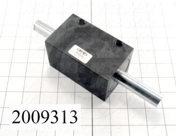 Air Cylinders, Double Rod Type, Standard NFPA, 1/2-20 UNF Rod Thread, Double Acting Model, 2" Bore, 2" Stroke, Chopper Function