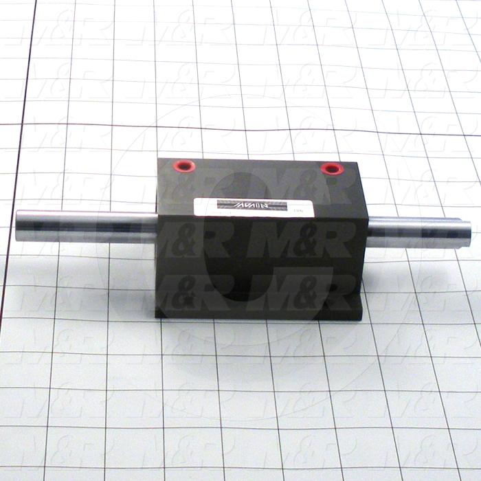 Air Cylinders, Double Rod Type, Standard NFPA, Double Acting Model, 1 5/8" Bore, 2" Stroke, Chopper Function