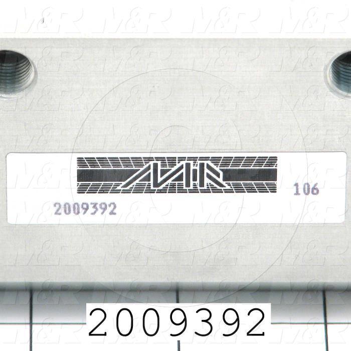 Air Cylinders, Dual Double Rod Type, Standard NFPA, Double Acting Model, 2" Bore, 2" Stroke, Carriage Stroke Function