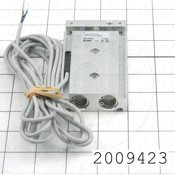 Air Cylinders, Dual Rod Type, Double Acting Model, 15 mm Bore, 30 mm Stroke, Basic Type Slide Bearing with Auto Switch