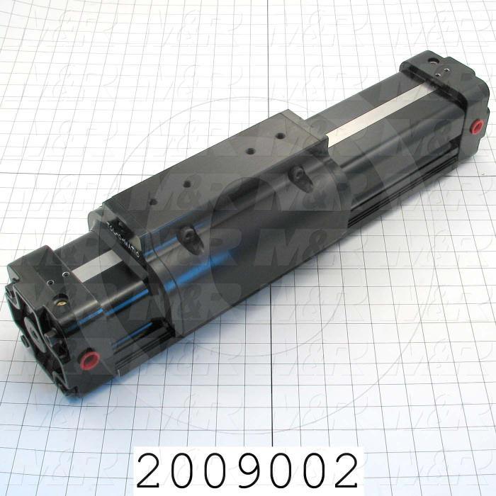 Air Cylinders, Rod Less Type, Double Acting Model, 63 mm Bore, 6" Stroke, Index Cylinder Function