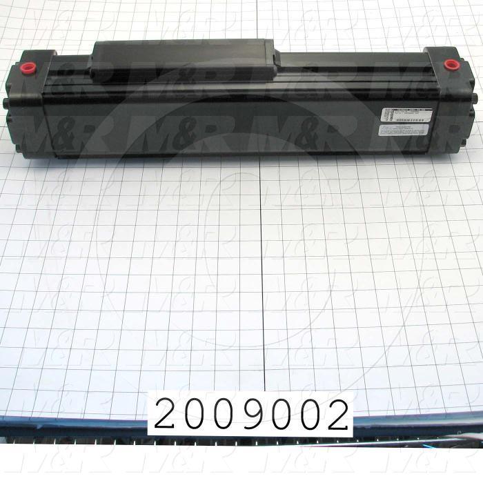 Air Cylinders, Rod Less Type, Double Acting Model, 63 mm Bore, 6" Stroke, Index Cylinder Function