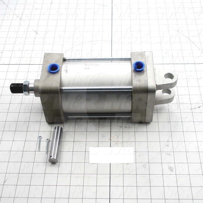 Air Cylinders, Rod Type, 3/4-16 UNC Rod Thread, Double Acting Model, 4" Bore, 4" Stroke, Both Ends Cushion, With Auto Switch