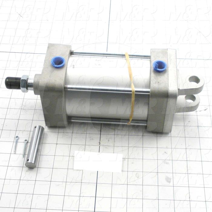 Air Cylinders, Rod Type, 3/4-16 UNC Rod Thread, Double Acting Model, 4" Bore, 4" Stroke, Both Ends Cushion, With Auto Switch