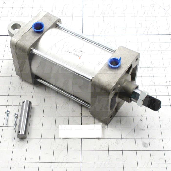 Air Cylinders, Rod Type, 3/4-16 UNC Rod Thread, Double Acting Model, 4" Bore, 4" Stroke, Both Ends Cushion, With Auto Switch