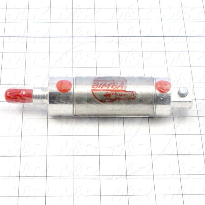 Air Cylinders, Rod Type, 7/16-20 UNF Rod Thread, Double Acting Model, 1 1/2" Bore, 1 3/4" Stroke, With Adjustable Cushion