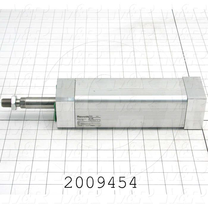 Air Cylinders, Rod Type, M16 x 1.5 Rod Thread, Double Acting Model, 50 mm Bore, 165 mm Stroke, With Bumper Bumper, End Cup With Two Mounting Holes