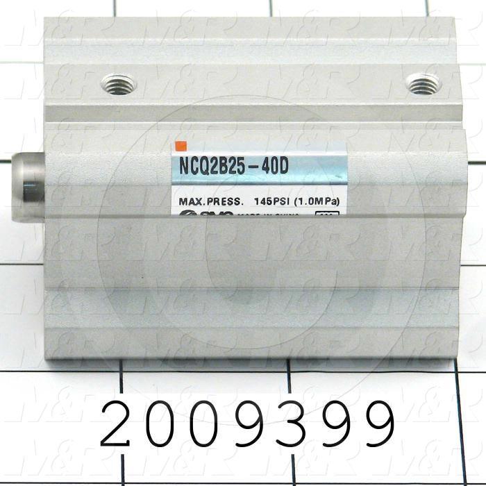 Air Cylinders, Rod Type, Standard ISO, Double Acting Model, 25 mm Bore, 40 mm Stroke