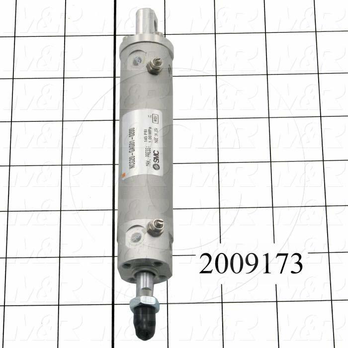 Air Cylinders, Rod Type, Standard NFPA, 1/4-28 UNF Rod Thread, Double Acting Model, 3/4" Bore, 2" Stroke, Both Ends Cushion