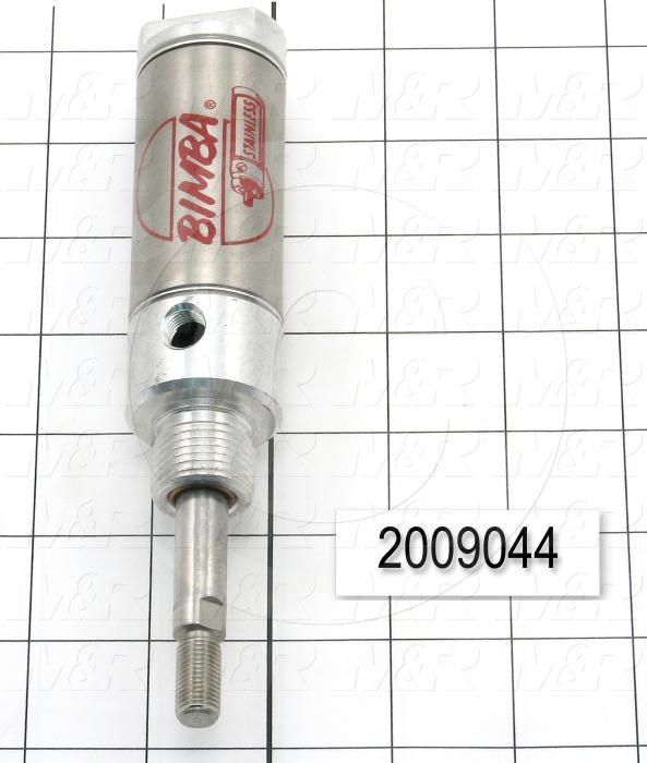 Air Cylinders, Rod Type, Standard NFPA, 10-32 UNF Rod Thread, Single Acting Model, 1 1/4" Bore, 1" Stroke, Both Ends Cushion