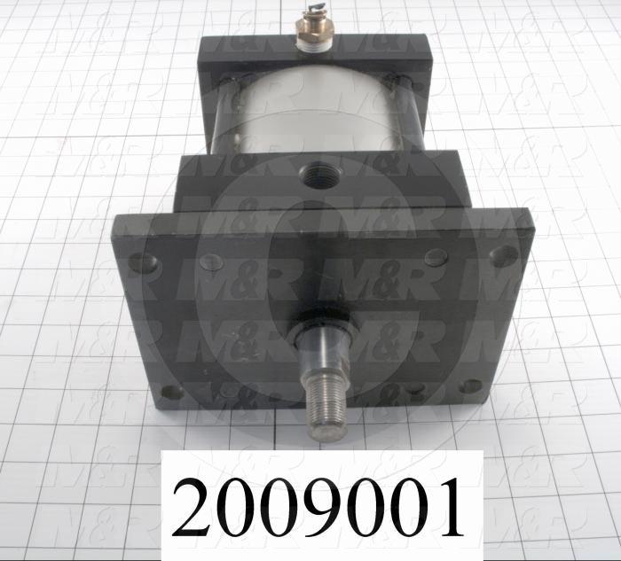 Air Cylinders, Rod Type, Standard NFPA, 3/4-16 UNC Rod Thread, Double Acting Model, 5" Bore, 2" Stroke, Both Ends Cushion