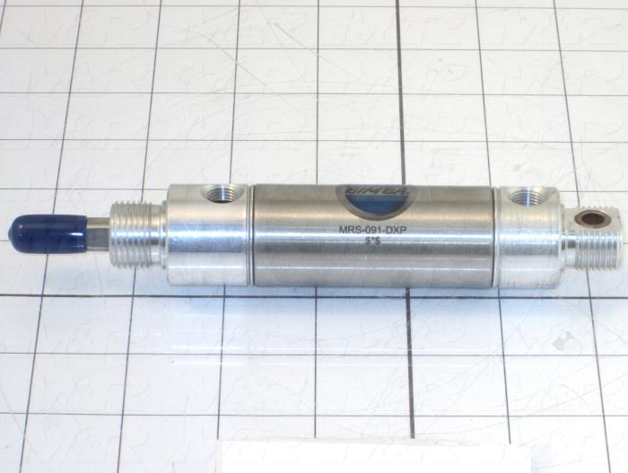 Air Cylinders, Rod Type, Standard NFPA, 5/16-24 UNF Rod Thread, Double Acting Model, 1 1/16" Bore, 1" Stroke, Both Ends Cushion