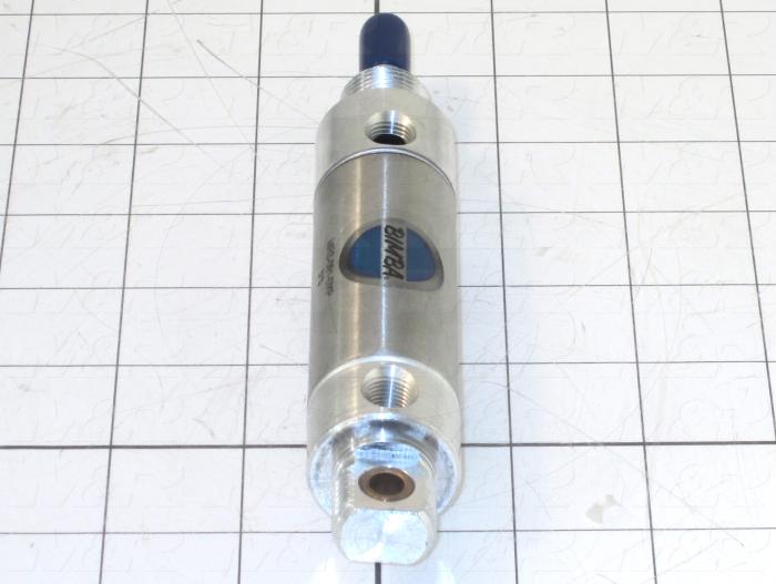 Air Cylinders, Rod Type, Standard NFPA, 5/16-24 UNF Rod Thread, Double Acting Model, 1 1/16" Bore, 1" Stroke, Both Ends Cushion