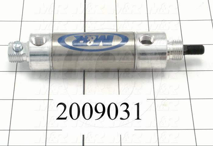 Air Cylinders, Rod Type, Standard NFPA, 5/16-24 UNF Rod Thread, Double Acting Model, 1 1/16" Bore, 1" Stroke, Both Ends Cushion