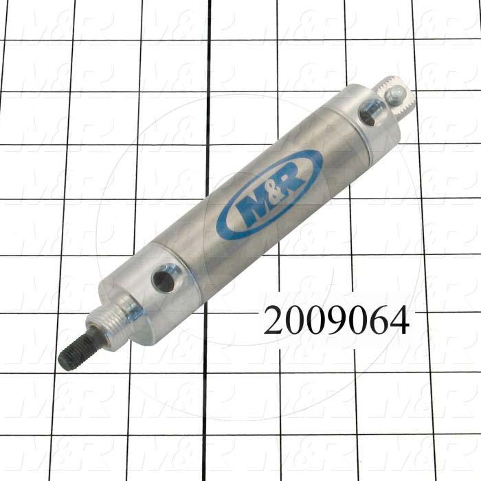 Air Cylinders, Rod Type, Standard NFPA, 5/16-24 UNF Rod Thread, Double Acting Model, 1 1/16" Bore, 2" Stroke, Both Ends Cushion