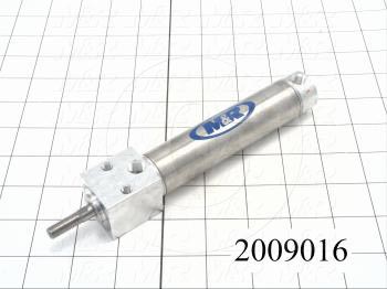 Air Cylinders, Rod Type, Standard NFPA, 5/16-24 UNF Rod Thread, Double Acting Model, 1 1/16" Bore, 3" Stroke, Both Ends Cushion