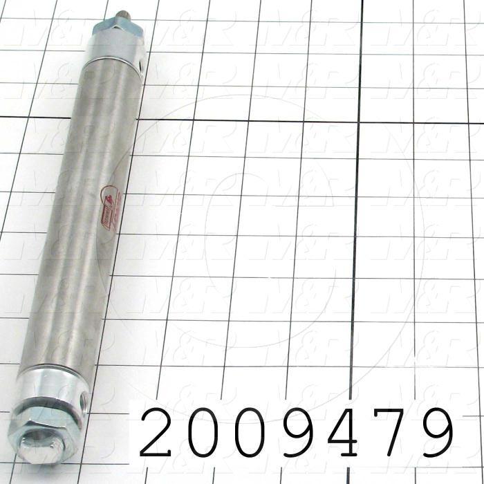 Air Cylinders, Rod Type, Standard NFPA, 5/16-24 UNF Rod Thread, Double Acting Model, 1 1/16" Bore, 6" Stroke, Both Ends Cushion