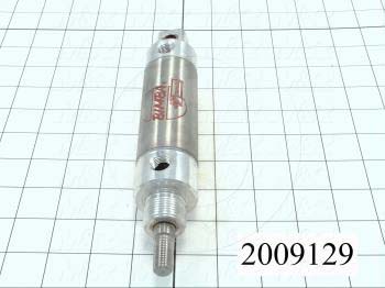 Air Cylinders, Rod Type, Standard NFPA, 7/16-20 UNF Rod Thread, Double Acting Model, 1 1/2" Bore, 2" Stroke, Both Ends Cushion