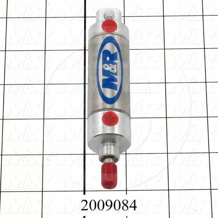 Air Cylinders, Rod Type, Standard NFPA, 7/16-20 UNF Rod Thread, Double Acting Model, 1 1/2" Bore, 2" Stroke, Both Ends Cushion