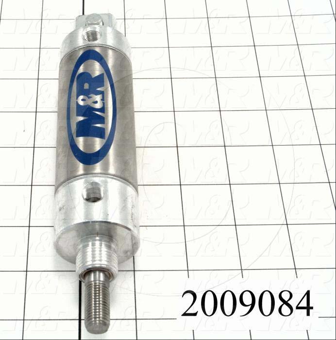 Air Cylinders, Rod Type, Standard NFPA, 7/16-20 UNF Rod Thread, Double Acting Model, 1 1/2" Bore, 2" Stroke, Both Ends Cushion