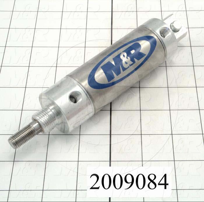 Air Cylinders, Rod Type, Standard NFPA, 7/16-20 UNF Rod Thread, Double Acting Model, 1 1/2" Bore, 2" Stroke, Both Ends Cushion