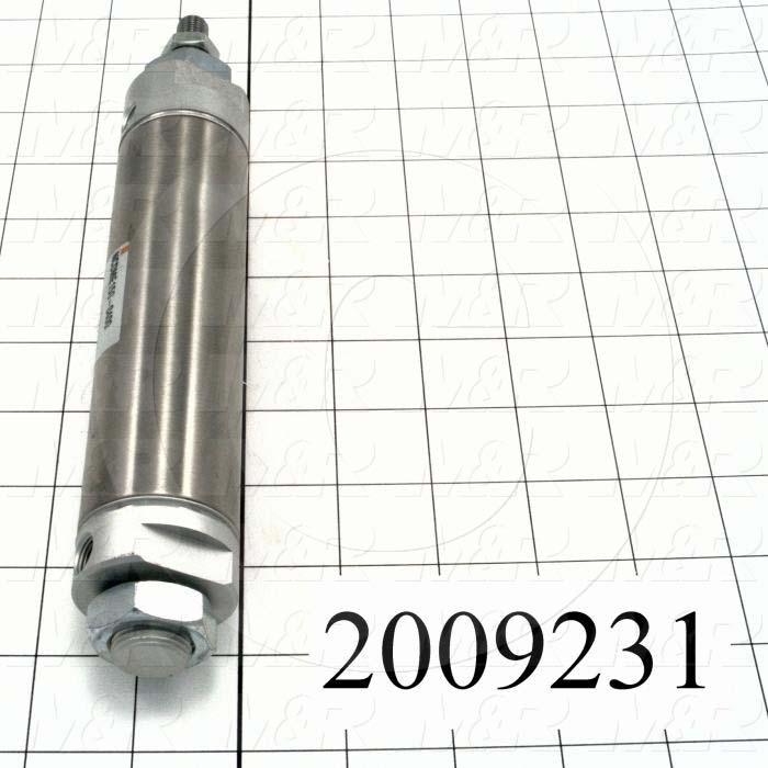 Air Cylinders, Rod Type, Standard NFPA, 7/16-20 UNF Rod Thread, Double Acting Model, 1 1/2" Bore, 4" Stroke, Both Ends Cushion