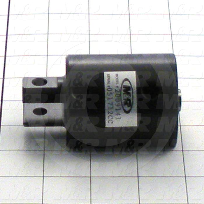 Air Cylinders, Rod Type, Standard NFPA, Double Acting Model, 1 1/8" Bore, 1" Stroke, Carriage Lift Function