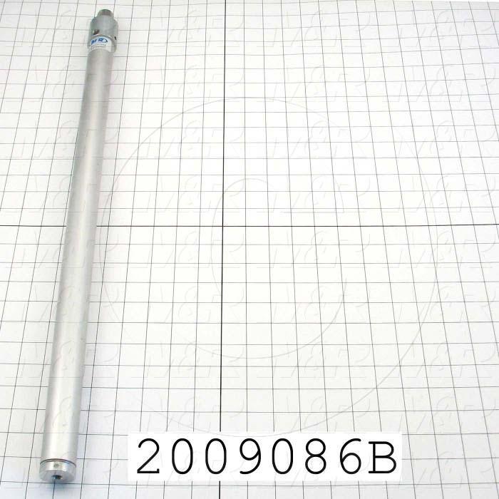 Air Cylinders, Rod Type, Standard NFPA, Double Acting Model, 1 1/8" Bore, 21" Stroke, Both Ends Cushion, Carriage Stroke Function
