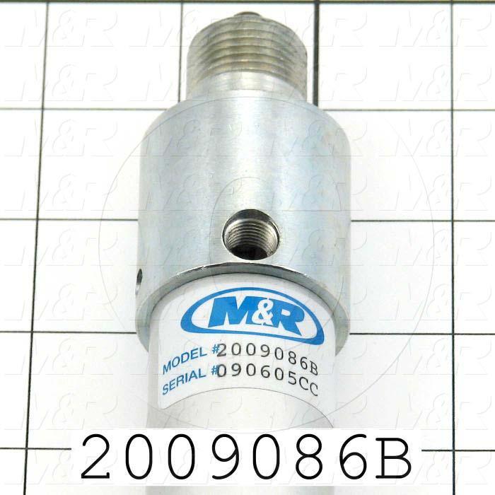 Air Cylinders, Rod Type, Standard NFPA, Double Acting Model, 1 1/8" Bore, 21" Stroke, Both Ends Cushion, Carriage Stroke Function